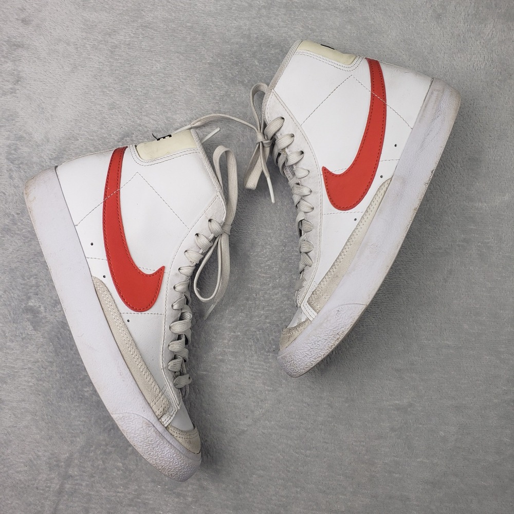 Nike‎ Blazer 77 Mid Kids Swoosh High Top Sneakers DA4086 110 Kids 5Y Youth Shoes